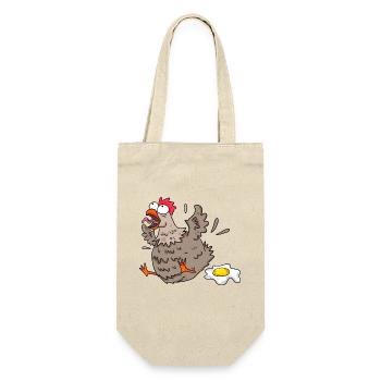Funny chicken - Gift Bag for Bottles - nature - Front