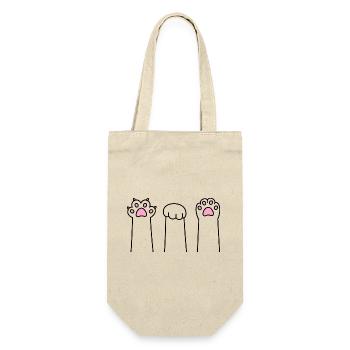 Ciseaux Pierre Papier Patte Patte Jeu Patte Cat Pattes - Sac à bouteille - nature - Devant