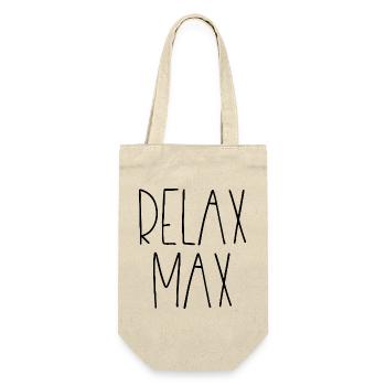 Entspannen Sie sich Max - Geschenkbeutel für Flaschen - Natur - Vorne