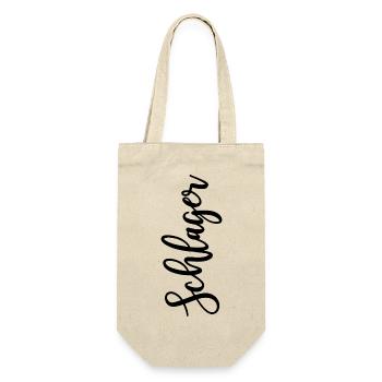 Schlager (Farbwechsel) - Geschenkbeutel für Flaschen - Natur - Vorne