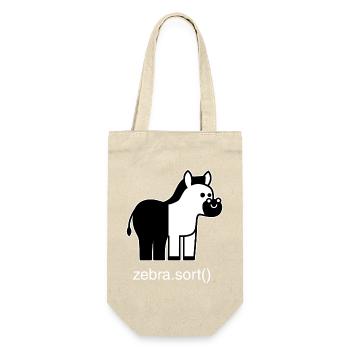 Assorted zebra - Gift Bag for Bottles - nature - Front