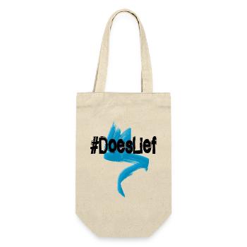 Respektiert Relief – drückt dein Herz aus – respektiert - Geschenkbeutel für Flaschen - Natur - Vorne