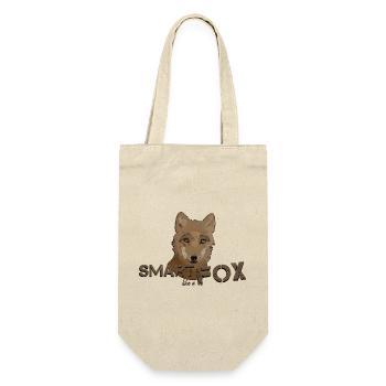 Fuchs schlauer Fuchs schlau wie ein Fuchs - Geschenkbeutel für Flaschen - Natur - Vorne