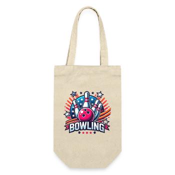 Bowling Logo - Gift Bag for Bottles - nature - Front