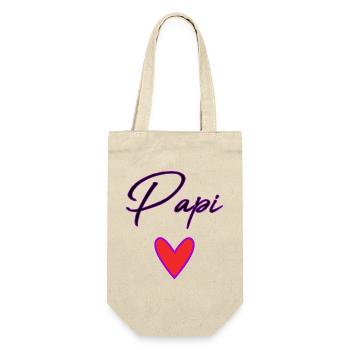 GRANDPA. DAD. FATHER'S DAY. HAPPY FATHER'S DAY - Gift Bag for Bottles - nature - Front