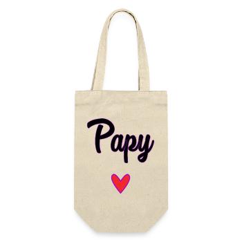 GRANDPA. DAD. FATHER'S DAY. HAPPY FATHER'S DAY - Gift Bag for Bottles - nature - Front