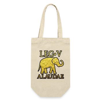 LEGIO V Alaudae ROM ROMA SOLDAT SPQR GOLD - Geschenkbeutel für Flaschen - Natur - Vorne