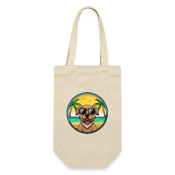Pudelpointer Chien Race Dessin Animé Lunettes De Soleil Plage - Sac à bouteille - nature - Devant