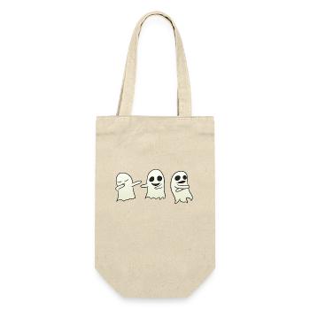 Dancing Ghost - Geschenkbeutel für Flaschen - Natur - Vorne
