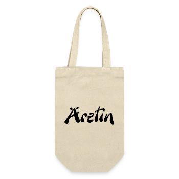 Ärztin - Geschenkbeutel für Flaschen - Natur - Vorne