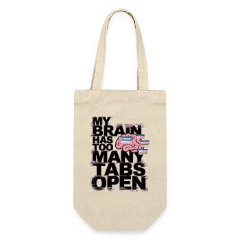 My Brain Has Too Many Tabs Open - Gift Bag for Bottles - nature - Front