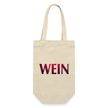 Wein - Geschenkbeutel für Flaschen - Natur - Vorne