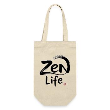 Zen-Leben: Frieden und Gleichgewicht - Geschenkbeutel für Flaschen - Natur - Vorne