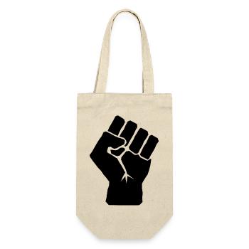 Raised Fist of Solidarity - Gift Bag for Bottles - nature - Front