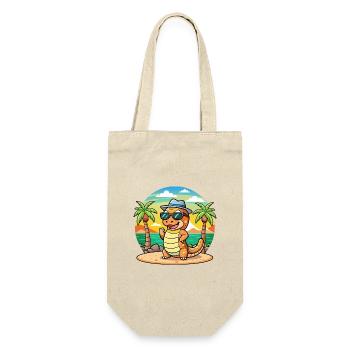 Anaconda Funny Cartoon Lunettes de soleil de plage d’été - Sac à bouteille - nature - Devant