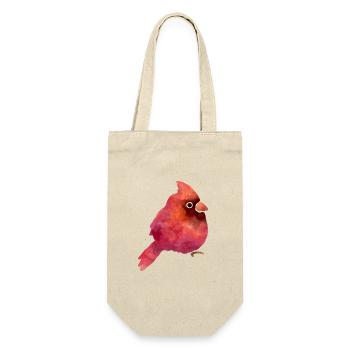 Süsser Vogel - Geschenkbeutel für Flaschen - Natur - Vorne