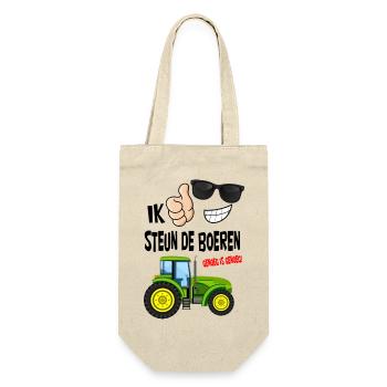 farmers protest with enough is enough for the farmers - Gift Bag for Bottles - nature - Front