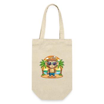 Lunettes de soleil de plage d’été de dessin animé drôle de singe - Sac à bouteille - nature - Devant