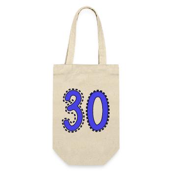 30. 30 YEARS. 30th ANNIVERSARY. 30 YEARS ANNIVERSARY. - Gift Bag for Bottles - nature - Front