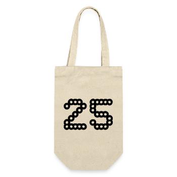 25. 25 YEARS. 25th ANNIVERSARY. 25 YEARS ANNIVERSARY. - Gift Bag for Bottles - nature - Front