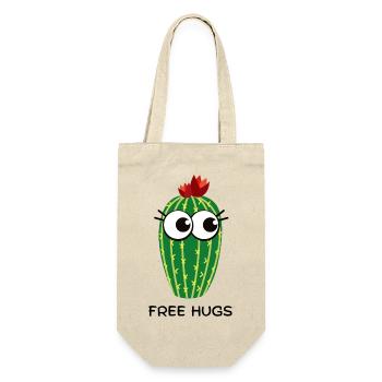 free hugs cactus - Geschenkbeutel für Flaschen - Natur - Vorne