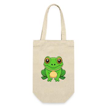 Frog Cute Mascot Cartoon Character Kawaii - Gift Bag for Bottles - nature - Front