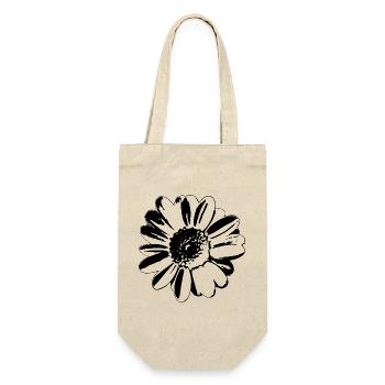 Flower Daisy - Geschenkbeutel für Flaschen - Natur - Vorne