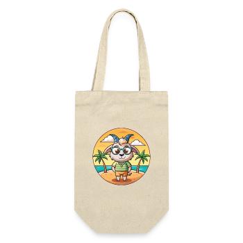 Ziege Lustige Cartoon Sommer Strand Sonnenbrille - Geschenkbeutel für Flaschen - Natur - Vorne