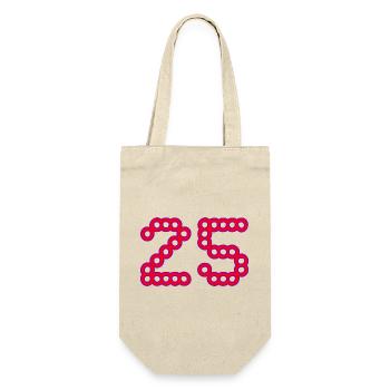 25. 25 YEARS. 25th ANNIVERSARY. 25 YEARS ANNIVERSARY. - Gift Bag for Bottles - nature - Front