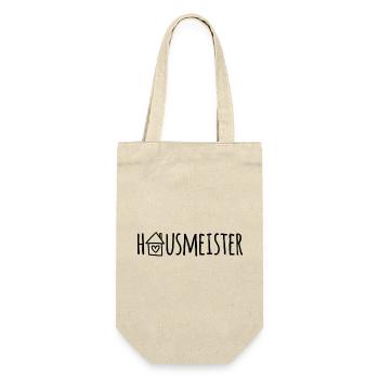 Hausmeister - Geschenkbeutel für Flaschen - Natur - Vorne