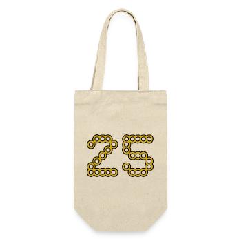 25. 25 YEARS. 25th ANNIVERSARY. 25 YEARS ANNIVERSARY. - Gift Bag for Bottles - nature - Front