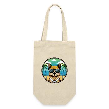 Cao De Castro Laboreiro Dog Breed Cartoon Beach - Gift Bag for Bottles - nature - Front