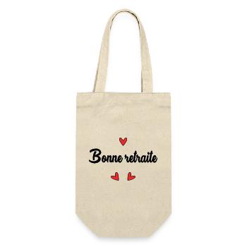 RETIREMENT. HOLIDAY. RETIREMENT. RETIRED. RETIREMENT. - Gift Bag for Bottles - nature - Front