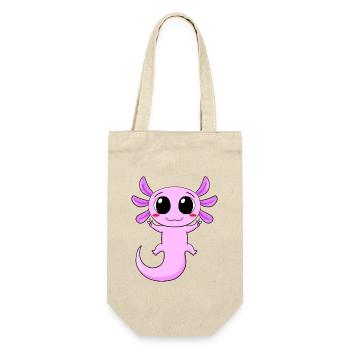 Axolotl Peace Zeichen - Geschenkbeutel für Flaschen - Natur - Vorne