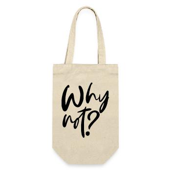Why Not? - Geschenkbeutel für Flaschen - Natur - Vorne