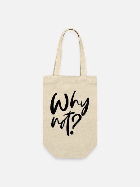 Why Not? - Geschenkbeutel für Flaschen - Natur
