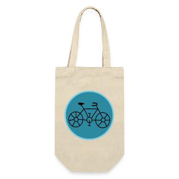 FAHRRAD. RADSPORT. - Geschenkbeutel für Flaschen - Natur - Vorne