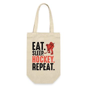 Silhouette du joueur de hockey rouge - Sac à bouteille - nature - Devant