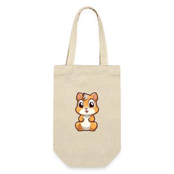 Chipmunk Niedliche Karikatur Kawaii Aquarell Tier Haustier - Geschenkbeutel für Flaschen - Natur - Vorne