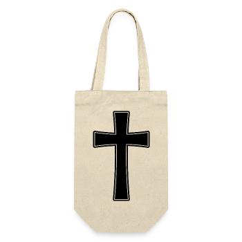 Croix de religion chrétienne - Sac à bouteille - nature - Devant