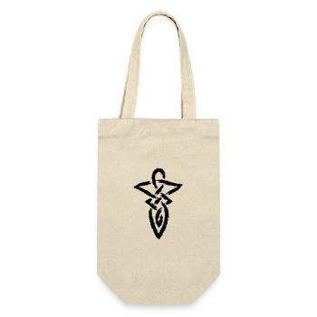 Keltischer Knoten Unendlichkeit Symbol - Geschenkbeutel für Flaschen - Natur - Vorne