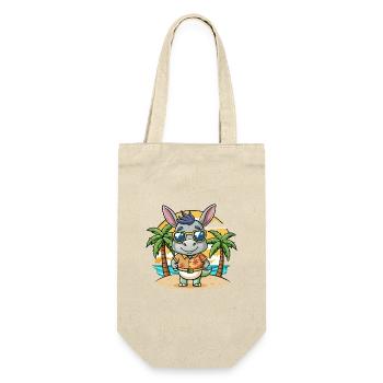Esel Lustige Cartoon Sommer Strand Sonnenbrille - Geschenkbeutel für Flaschen - Natur - Vorne