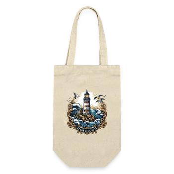Lighthouse Logo - Gift Bag for Bottles - nature - Front