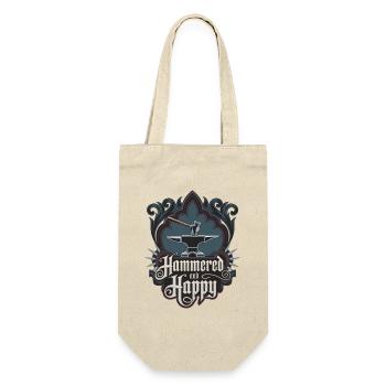 Hammered And Happy - Gift Bag for Bottles - nature - Front