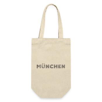 Munich Bavière Allemand Ville Hatching lettrage - Sac à bouteille - nature - Devant
