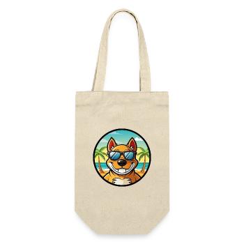 Cordoba Fighting Dog Breed Cartoon Sunglass Beach - Gift Bag for Bottles - nature - Front