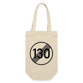 UNBEGRENZT 130 by Unbegrenzt Apparel - Geschenkbeutel für Flaschen - Natur - Vorne