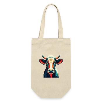 Cow Cartoon Character Colorful Pet Animal - Gift Bag for Bottles - nature - Front