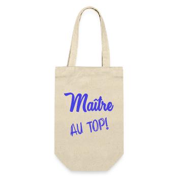 MEISTER. MEISTER. HUMOR - Geschenkbeutel für Flaschen - Natur - Vorne