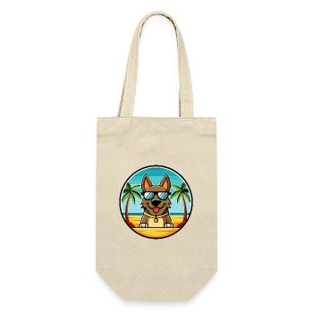Deutsche Bracke Dog Breed Cartoon Sunglasses Beach - Gift Bag for Bottles - nature - Front